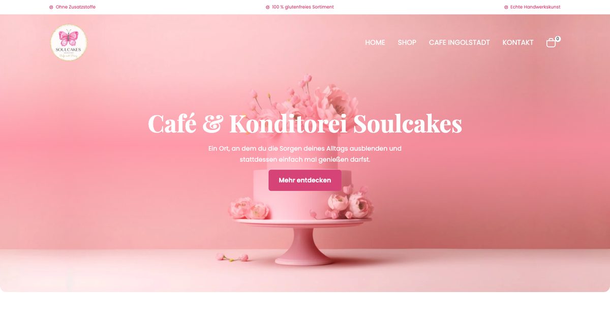 Café Soulcakes website