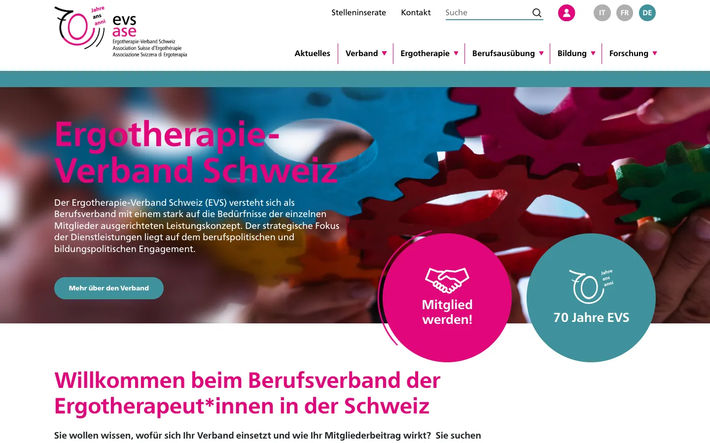 Ergotherapie-Verband homepage