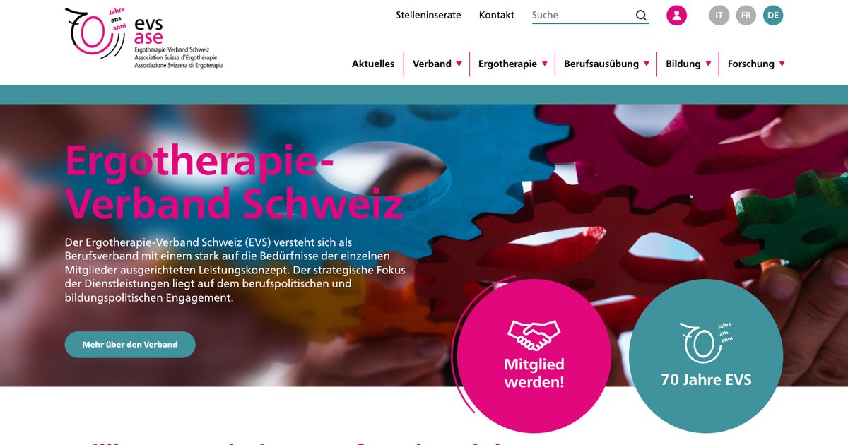 Ergotherapie-Verband website