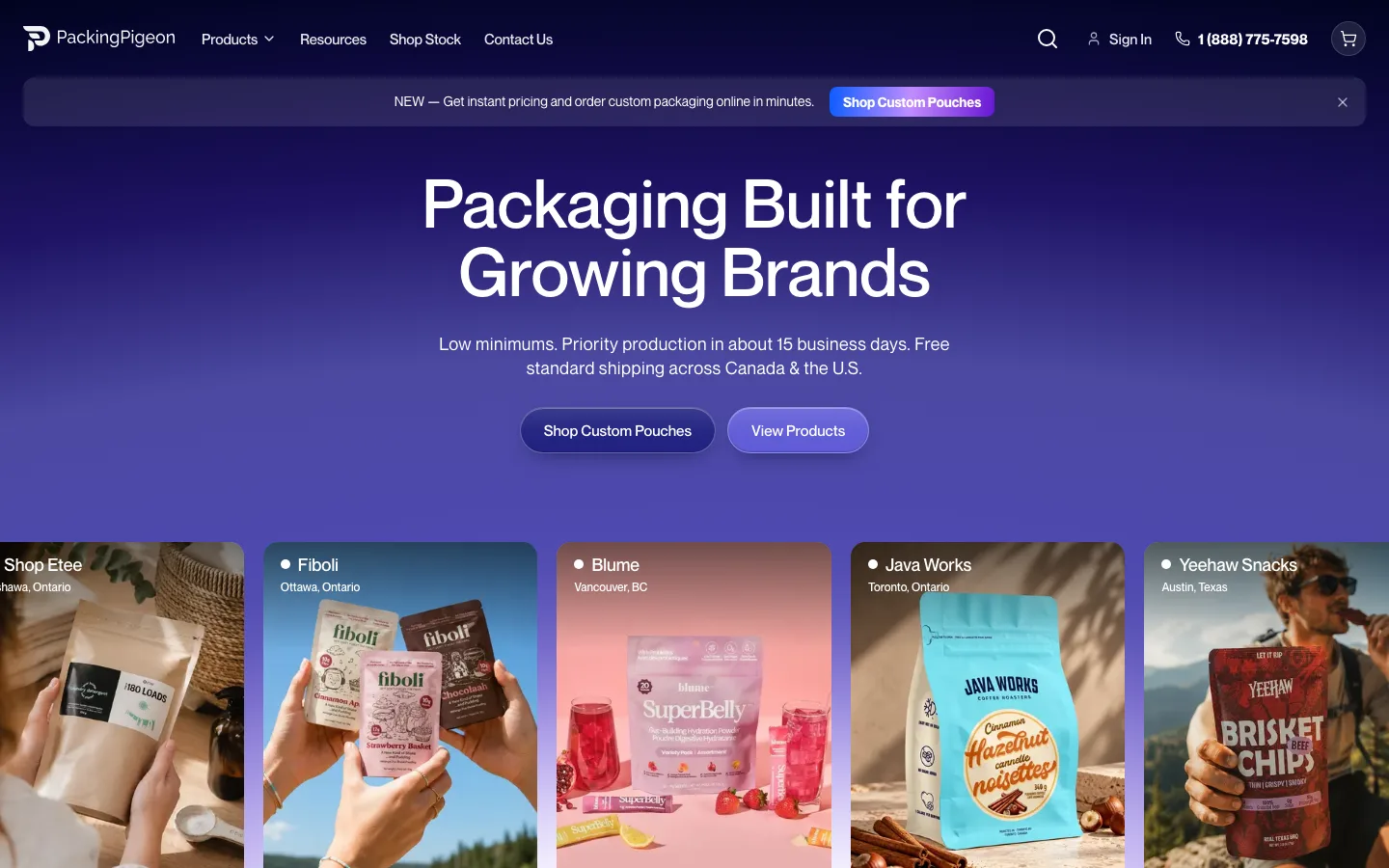 Packing Pigeon homepage
