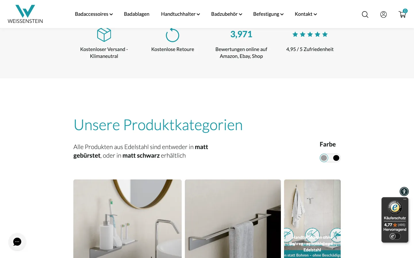 Weissenstein, further down the homepage