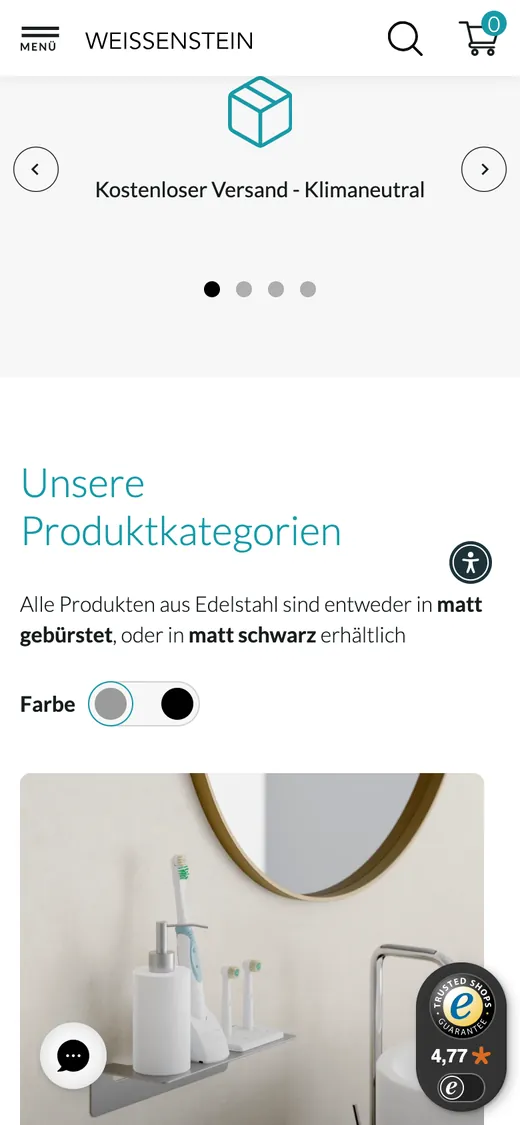 Weissenstein on a phone, scrolled